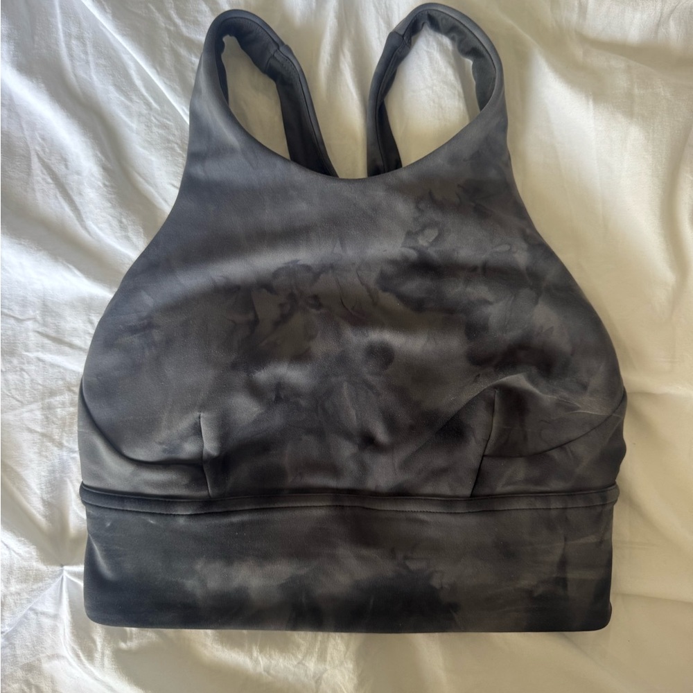 lululemon athletica Gray Tie-Dye Sports Bra